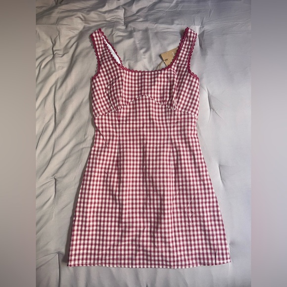 BRAND NEW WITH TAGS! RIHOAS Crimson and Ivory Dress - Picture 7 of 8